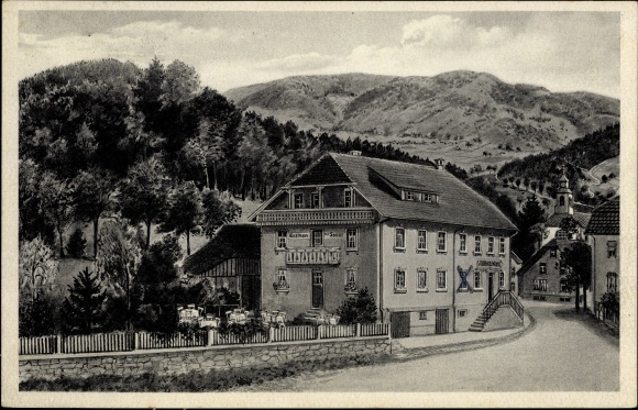 Ak Neuenweg Kleines Wiesental im Schwarzwald, Gasthaus und Pension zur Sonne