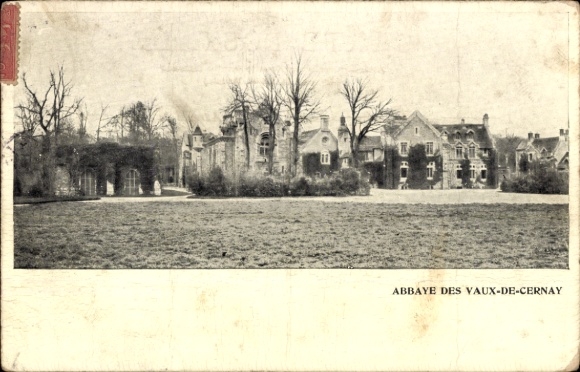 Postcard Vaux de Cernay Yvelines, Abbaye, view of the town