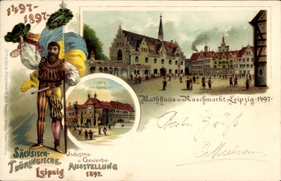 lito Leipzig, Saksońska Wystawa Przemysłu i Handlu Turyngii 1897, Ratusz, Naschmarkt