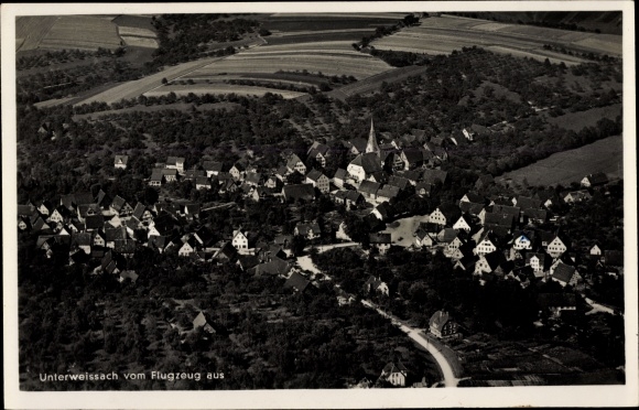 PC Unterweissach Weissach in Württemberg, aerial photo of the place
