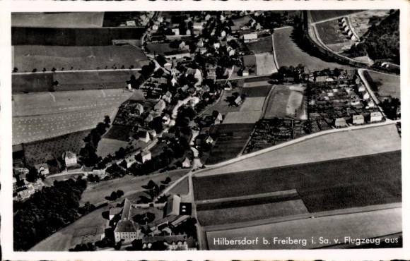 Ak Hilbersdorf in Sachsen, Fliegeraufnahme