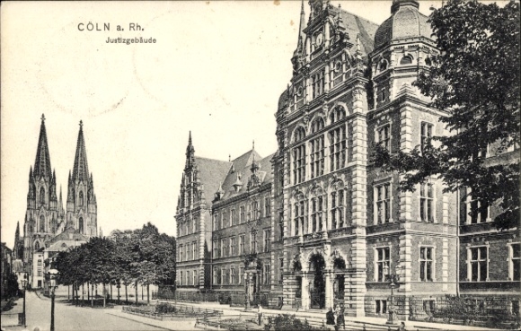 Ak Köln am Rhein, Justizgebäude