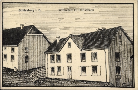 Artist PC Schöneberg in the Hunsrück, economy H. Christmann