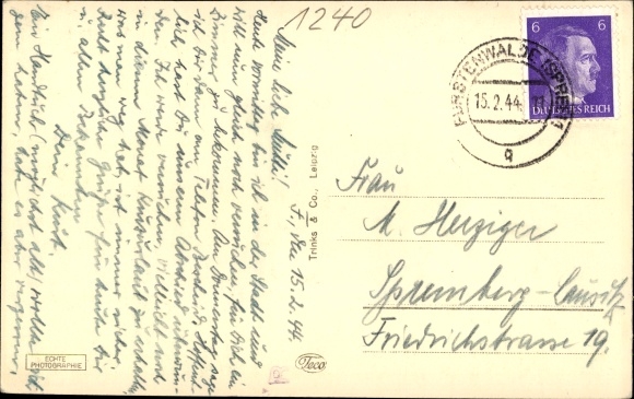 Postcard Fürstenwalde on the Spree, Rathausplatz, Rathaus