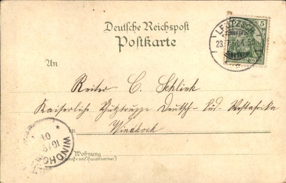 KP Lipsk, Wystawa Sasko-Turyńska 1897, widok panoramiczny drzew, budynków, poczty...