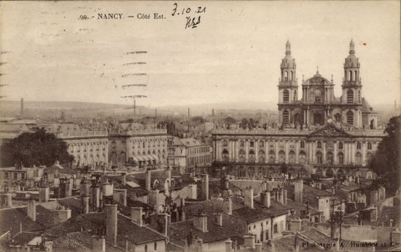 Ak Nancy Meurthe et Moselle, Stadtansicht von  Côté Est,  Gebäude, 
