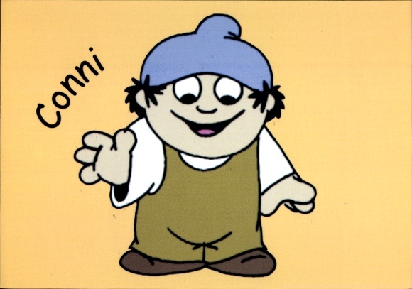 Postcard Mainzelmännchen, Conni