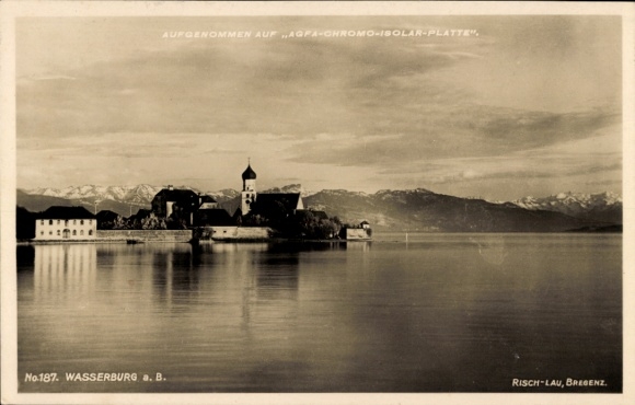 Ak Wasserburg am Bodensee Schwaben, Teilansicht