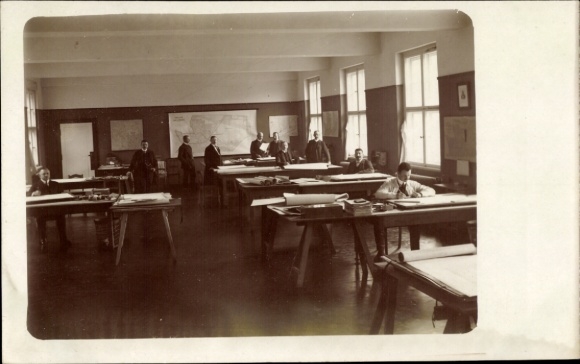 Photo Postcard Berlin Schöneberg, architecture office, room 352, 1913
