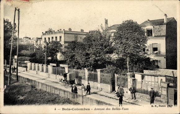 Ak Bois Colombes Hauts de Seine, Avenue des Belles-Vues
