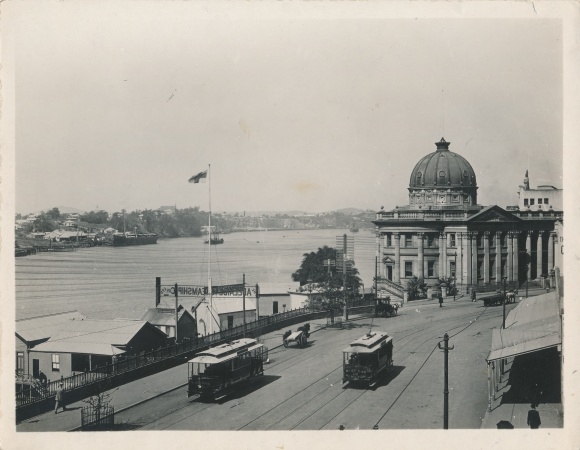 Photo Brisbane Australia, Street View, Tram, Brisbane River