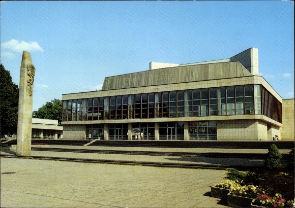 Postcard Schwedt an der Oder, view of the culture house
