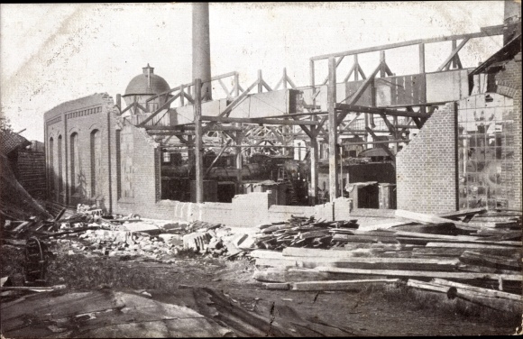 Postcard Chemnitz in Saxony, storm disaster on May 27, 1916