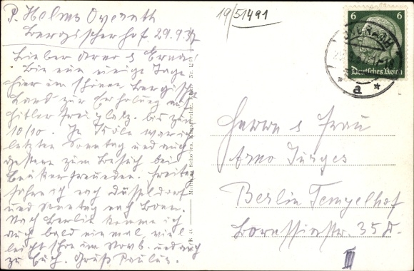Postcard Overath in the Bergisches Land, total view of the village, Aggertal