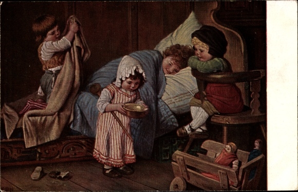 Artist PC Kaulbach, Hermann, The imaginary sick man
