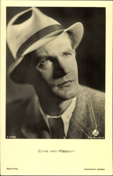 Postcard Actor Ernst von Klipstein, Portrait, Ross 3141/2