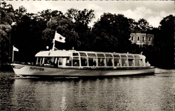 Postcard Berlin Zehlendorf Wannsee, Stern and Kreisschifffahrt Jupiter