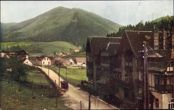 Postcard Steinhaus am Semmering Styria, partial view