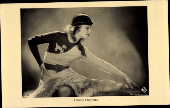 Postcard actress Lilian Harvey, Ross Verlag 6736 1