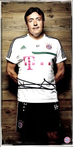 Autograph card assistant coach Domenec Torrent, FC Bavaria Munich, autograph