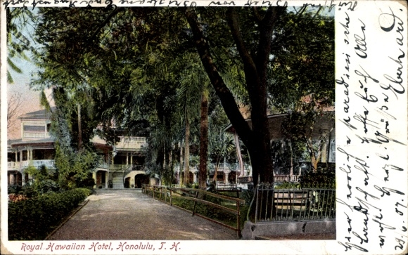 Ak Honolulu Hawaii VS, Royal Hawaiian Hotel, terras
