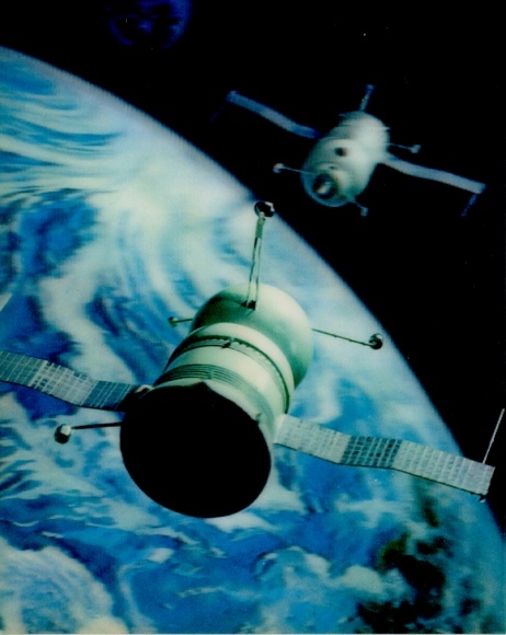 3 D Ak Raumfahrt, Satellit in Erdumlaufbahn, Soyuz I.