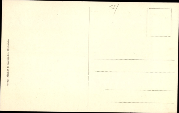 Postcard Dinklar Schellerten in Lower Saxony, church