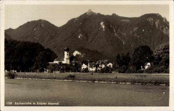 PC Eschenlohe in Upper Bavaria, Ettaler Manndl, church