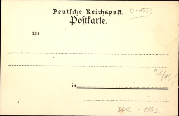 Postcard Friesack in der Mark, total view of the monument mountain, church