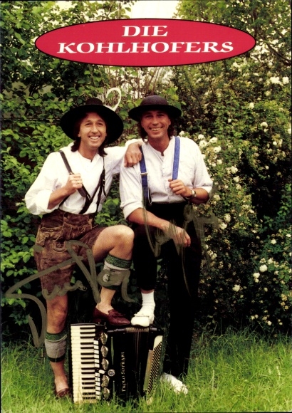Ak Sänger Die Kohlhofers, Portrait, Autogramme