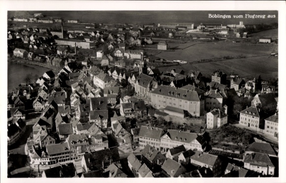 Ak Böblingen in Württemberg, Fliegeraufnahme