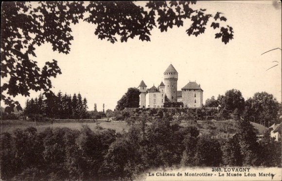 Ak Lovagny Haute Savoie, Schloss Montrottier, Museum Léon Maró, Lovagny