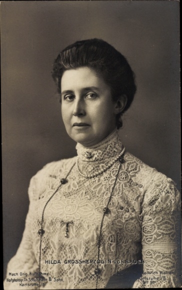 Ak Großherzogin Hilda von Baden, Portrait