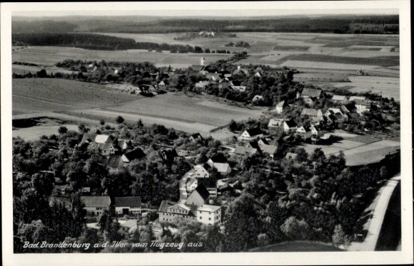 Ak Brandenburg Dietenheim an der Iller Baden Württemberg, Fliegeraufnahme
