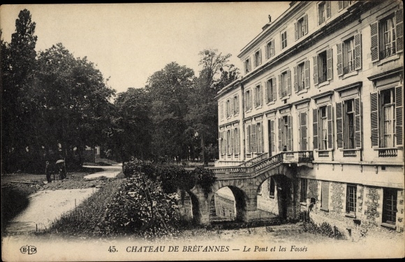 KP tłoczona Limeil Brevannes Val de Marne, Chateau, Le Pont et les Fosses