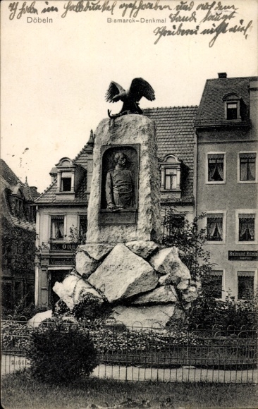 Ak Döbeln in Sachsen, Bismarck-Denkmal