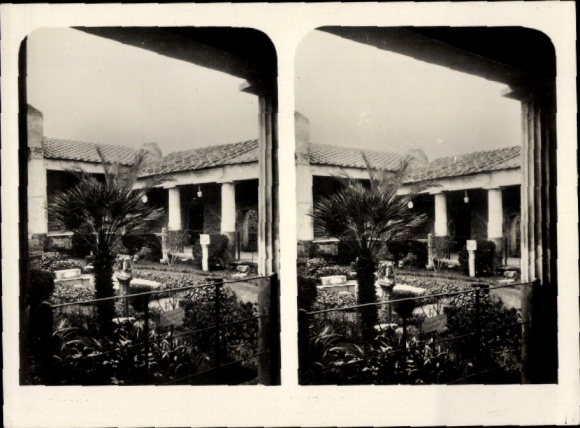Stereo photo Pompeii Campania, House of Lucretius