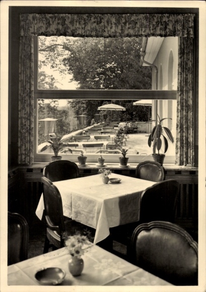 Postcard Rödgen Obersdorf Wilnsdorf North Rhine Westphalia, Hotel-Cafe Stangier