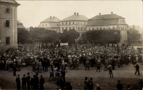 Photo Postcard Nový Bor Haida Reg Reichenberg, Youth Day of the Socialist Youth 1934