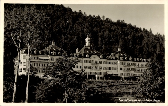 Ak Sanatorium am Hausstein Schaufling in Neder-Beieren, sanatorium
