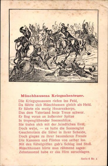 5 Ak Münchhausen Serie 4,  1-5