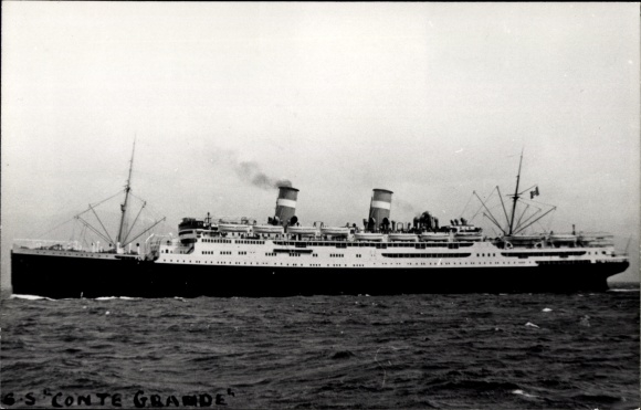 foto stoomboot Conte Grande, Lloyd Sabaudo, Italian Line