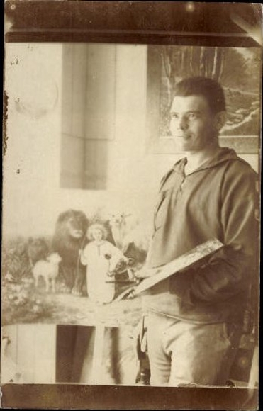10 old photo PC men, various motifs