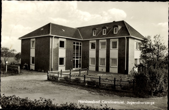 Postcard Nordseebad Carolinensiel Wittmund in Ostfriesland, youth hostel
