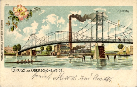 Litho Berlin Köpenick Oberschöneweide, Kaisersteg, Fabriken