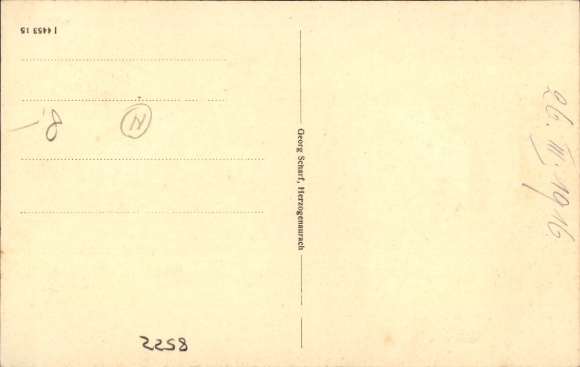 Postcard Herzogenaurach in Middle Franconia, partial view