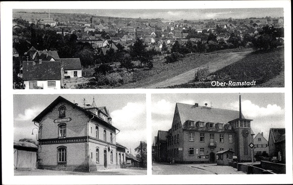 PC Ober Ramstadt in the Odenwald Hesse, general view, station restaurant owner Anna Marie Koperer