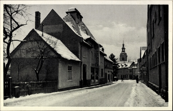 Postcard Zella Mehlis in the Thuringian Forest, city coffee, church