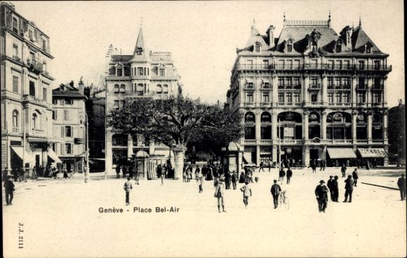 Ak Genève Genf Stadt, Place Bel-Air