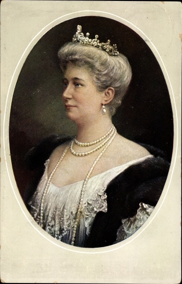 Passepartout Ak Kaiserin Auguste Viktoria, Portrait